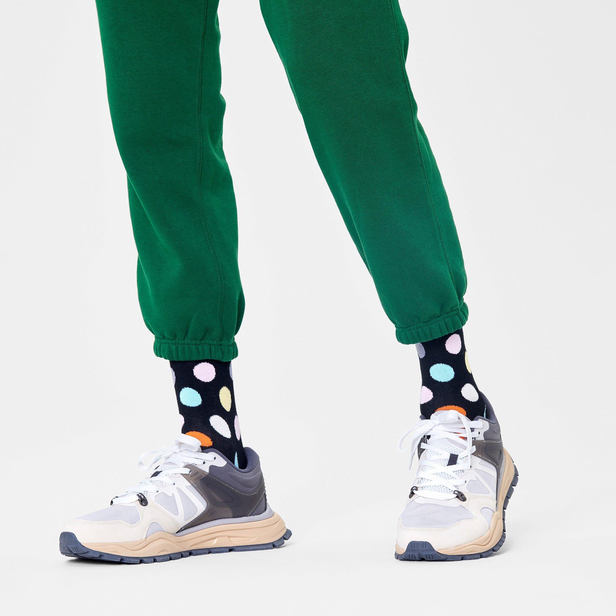 Happy Socks Big Dot Wadenlange Socken  