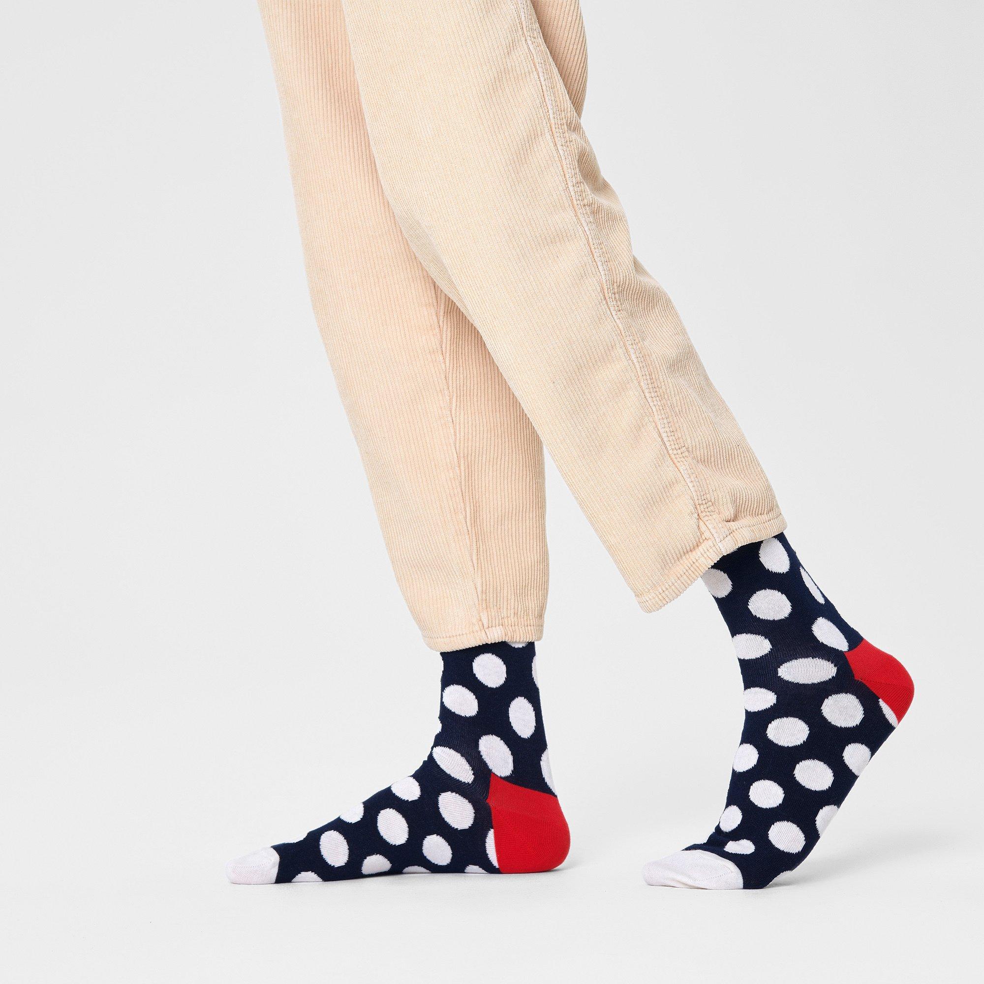 Happy Socks Big Dot Wadenlange Socken  