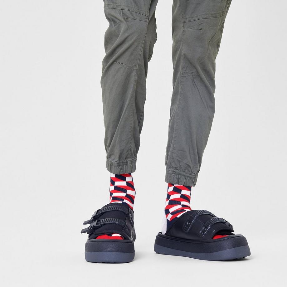 Happy Socks Filled Optic Wadenlange Socken  