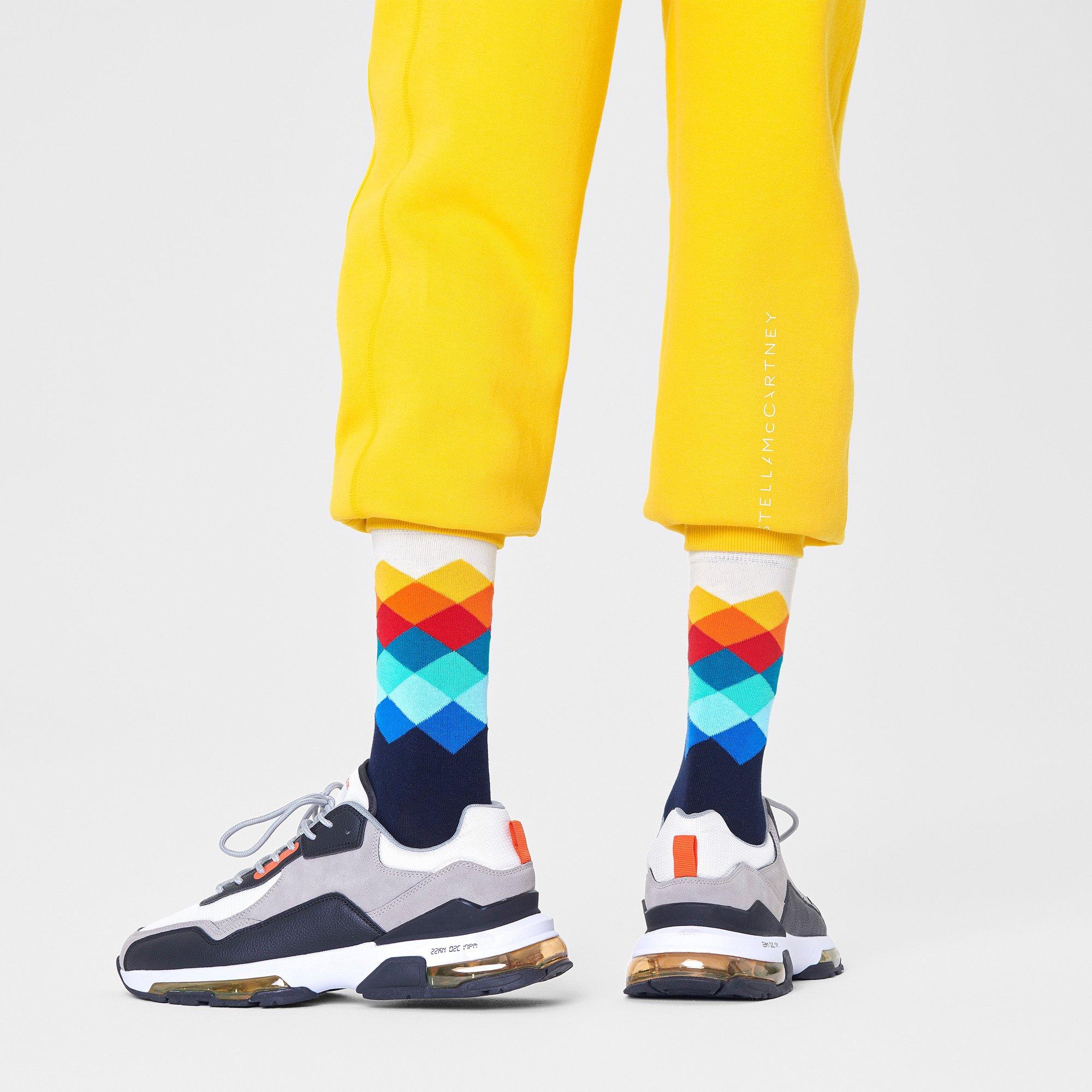 Happy Socks Faded Diamond Gambaletti  