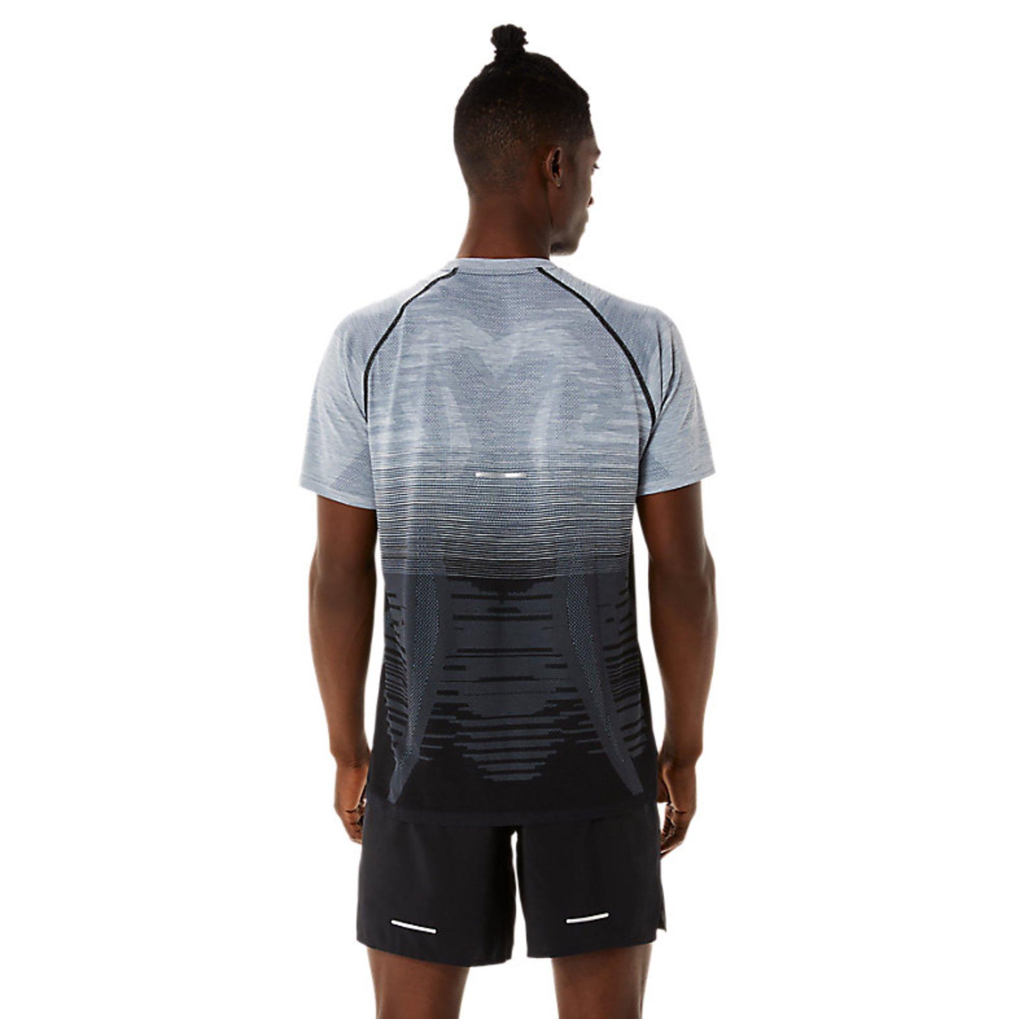 asics SEAMLESS SS TOP Men T-shirt, col rond, manches courtes 