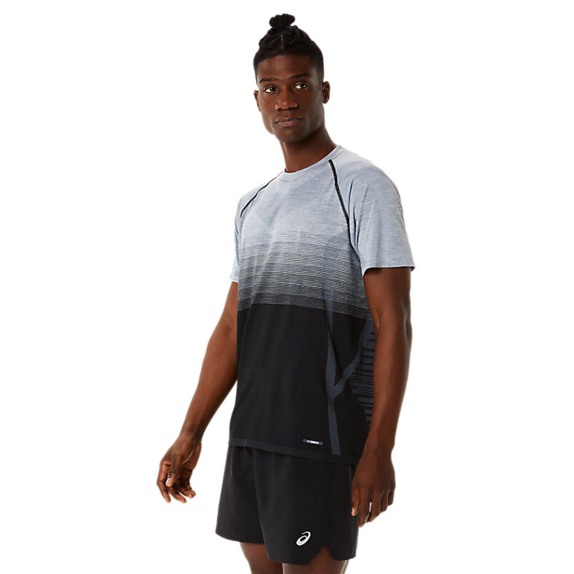 asics SEAMLESS SS TOP Men T-shirt, col rond, manches courtes 