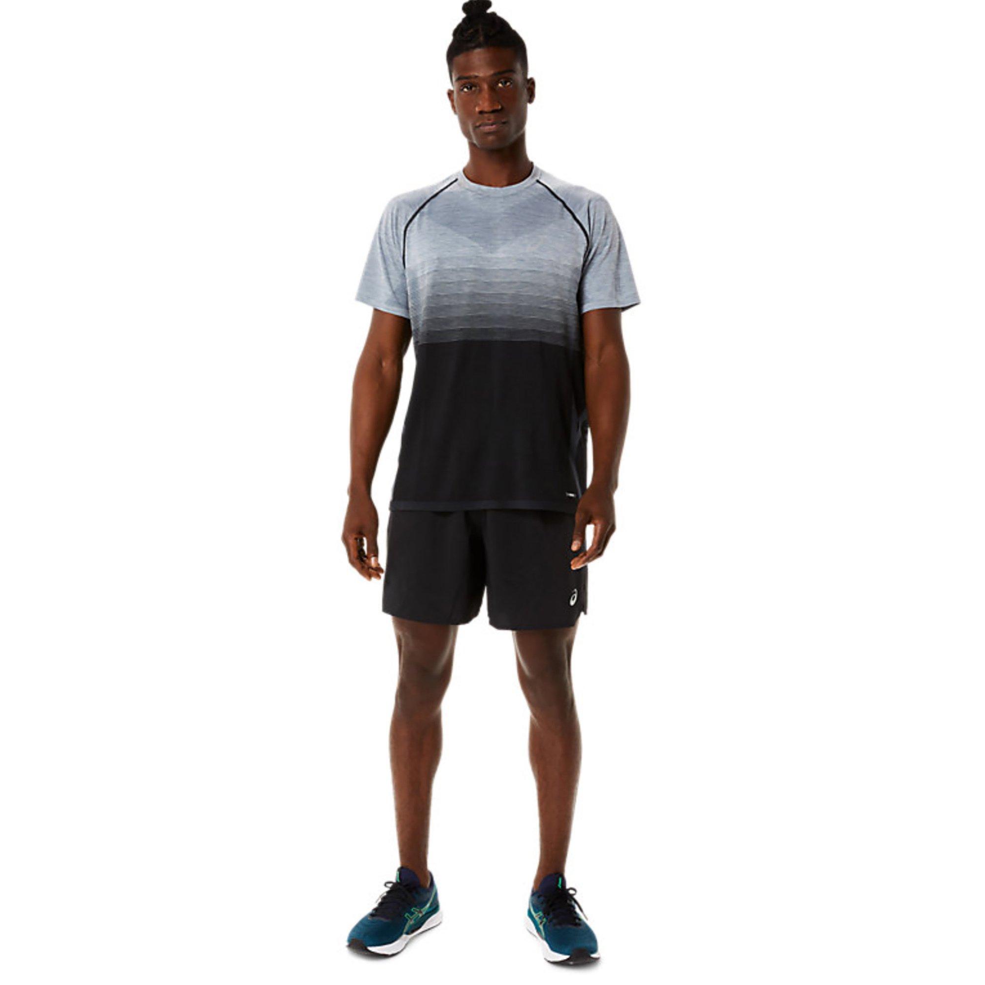 asics SEAMLESS SS TOP Men T-shirt, col rond, manches courtes 