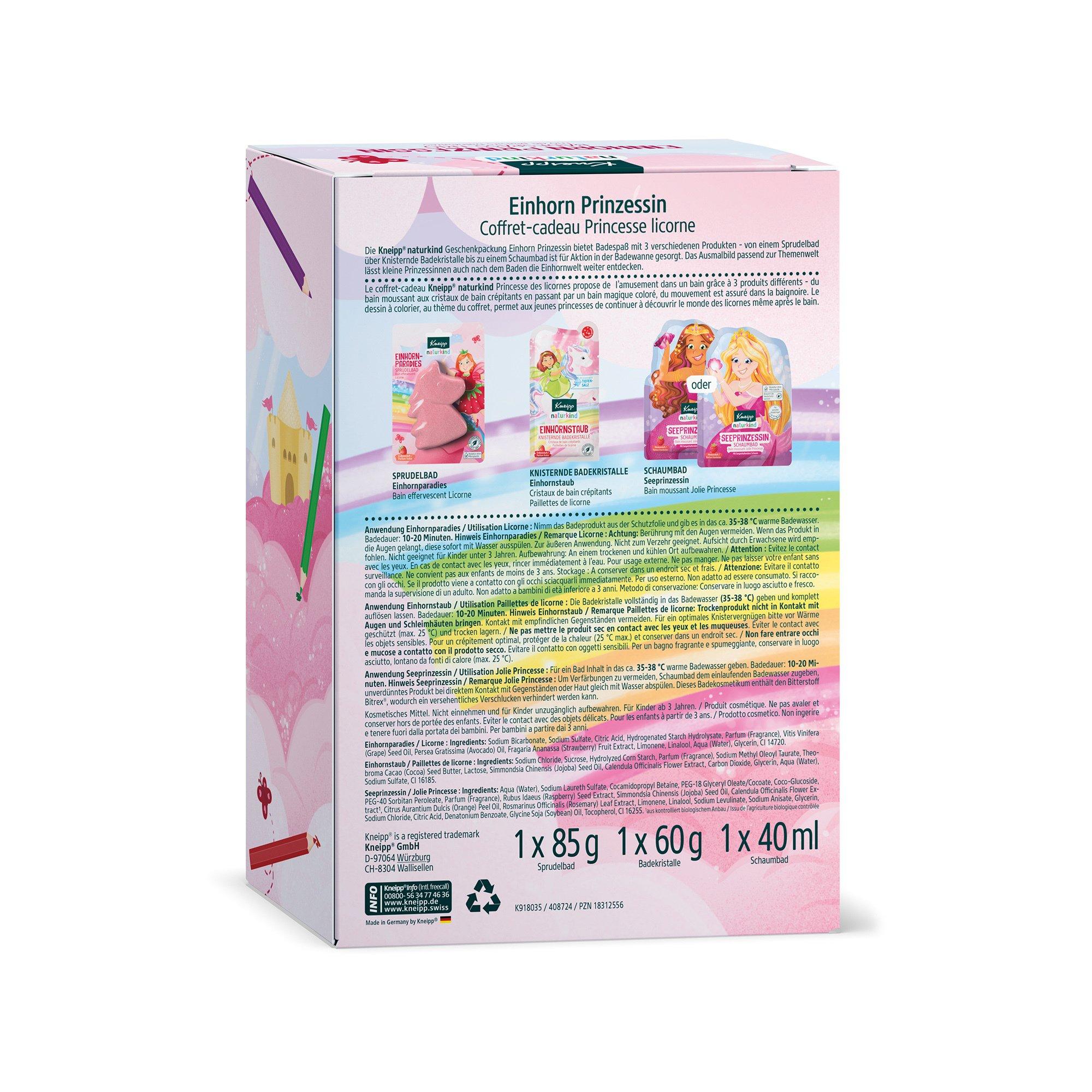 Kneipp OS Geschenkset Einhorn Prinze. Geschenkpackung Naturkind Einhorn Prinzessin 