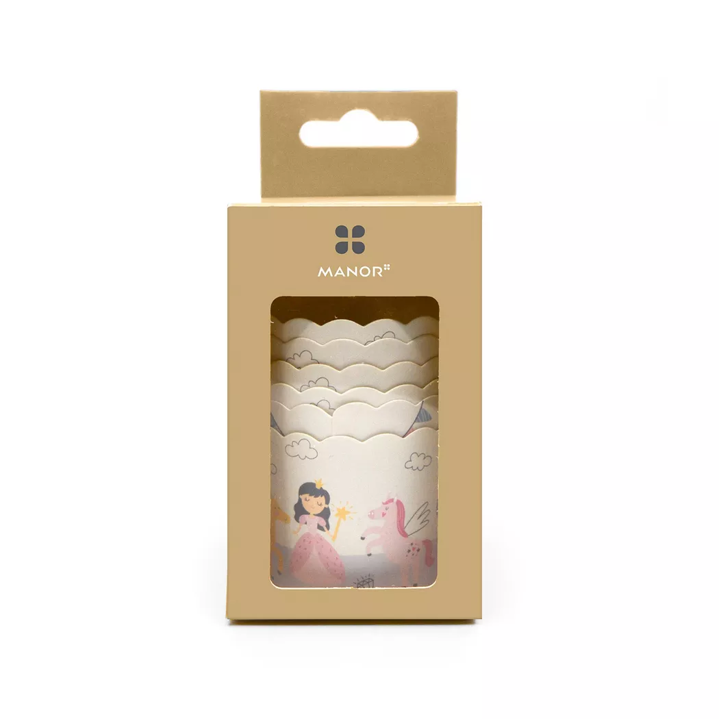 Manor - Cupcake-Förmchen, 6 Stück, 5cm, Multicolor