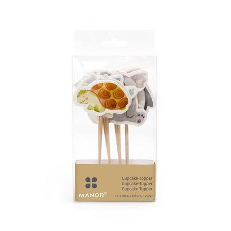 Manor Cupcake-Stickers, 12 Stück Animals 
