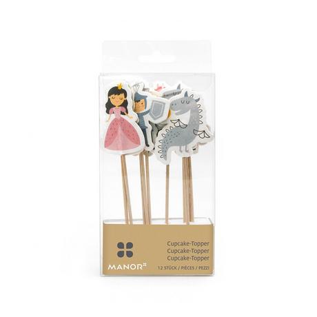 Manor Stickers cupcakes, 12 pezzi Princess 