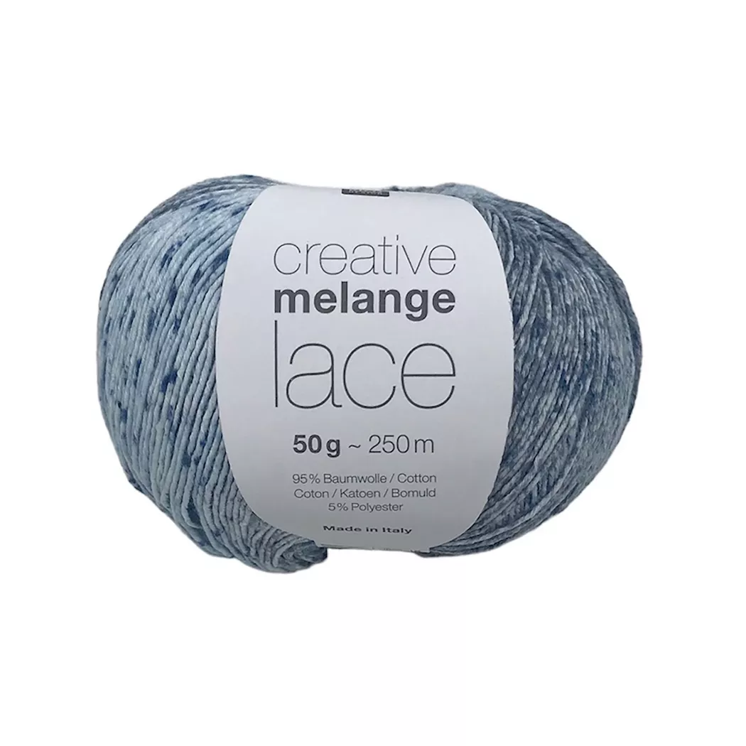RICO-Design - Strickgarn, 50GCA260M, Blau Denim