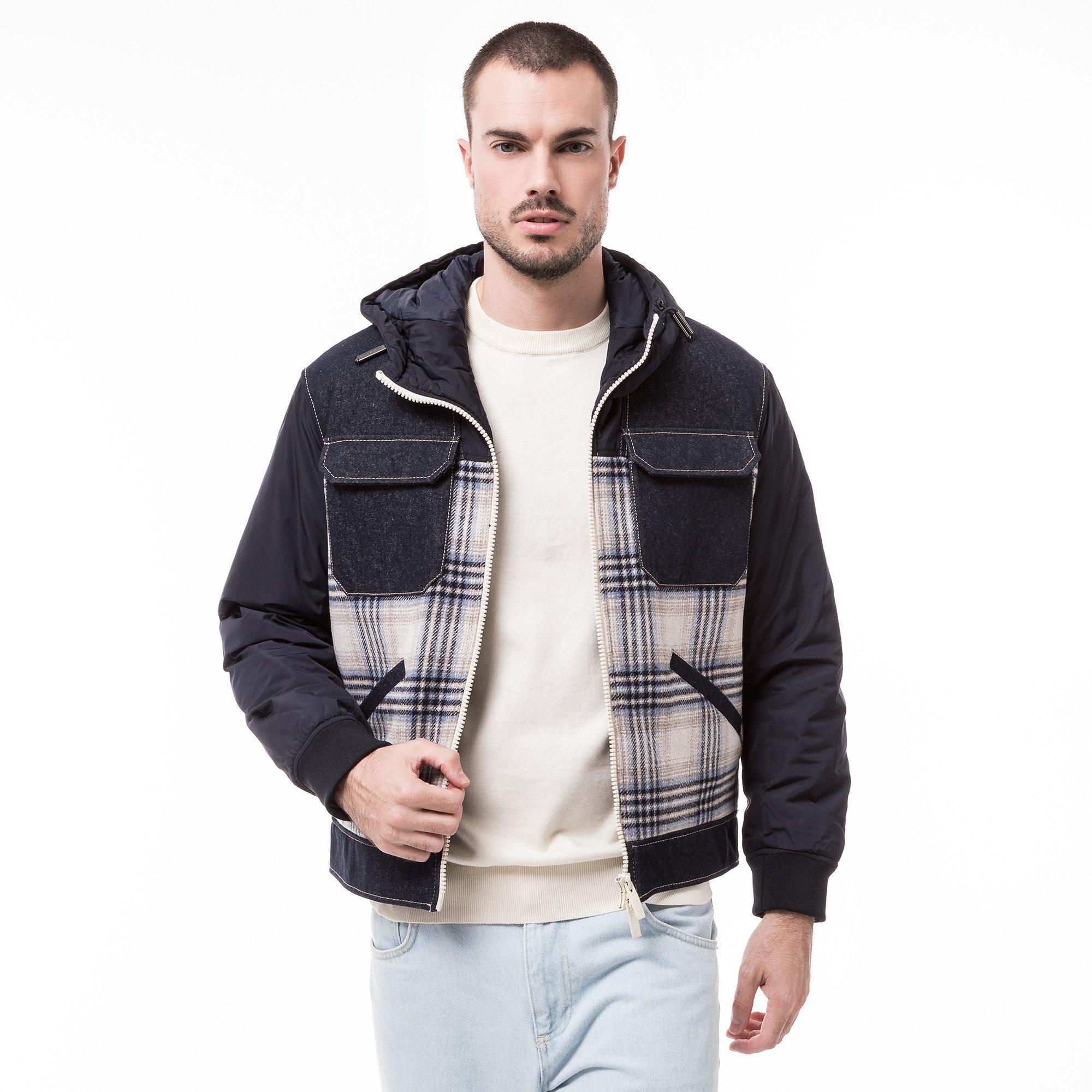 Image of Jeansjacke Mit Knöpfen Herren Marine S