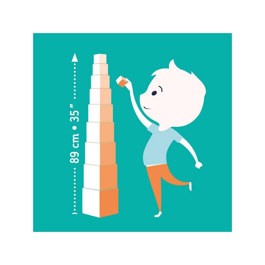 Djeco  Pyramide Forêt (10 cubes) 