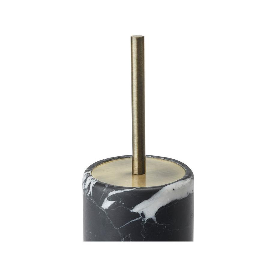 AQUANOVA Set di spazzole per la toilette Nero 