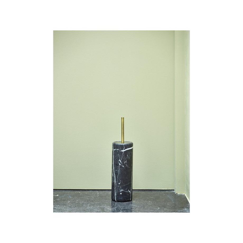 AQUANOVA Set di spazzole per la toilette Nero 