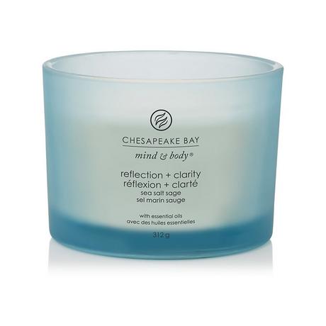 Chesapeake Bay Bougie parfumée 3 mèches en verre Reflection & Clarity 