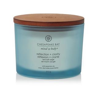 Chesapeake Bay Bougie parfumée 3 mèches en verre Reflection & Clarity 