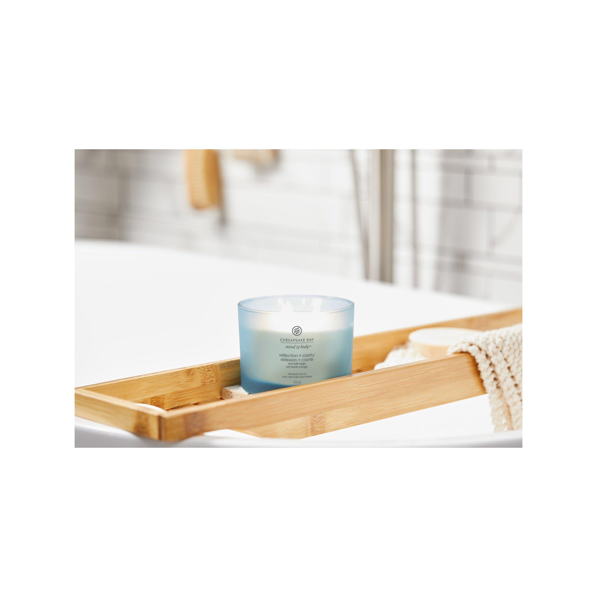 Chesapeake Bay Bougie parfumée 3 mèches en verre Reflection & Clarity 