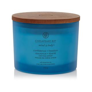 Chesapeake Bay Candela profumata a 3 stoppini in vetro Confidence & Freedom 