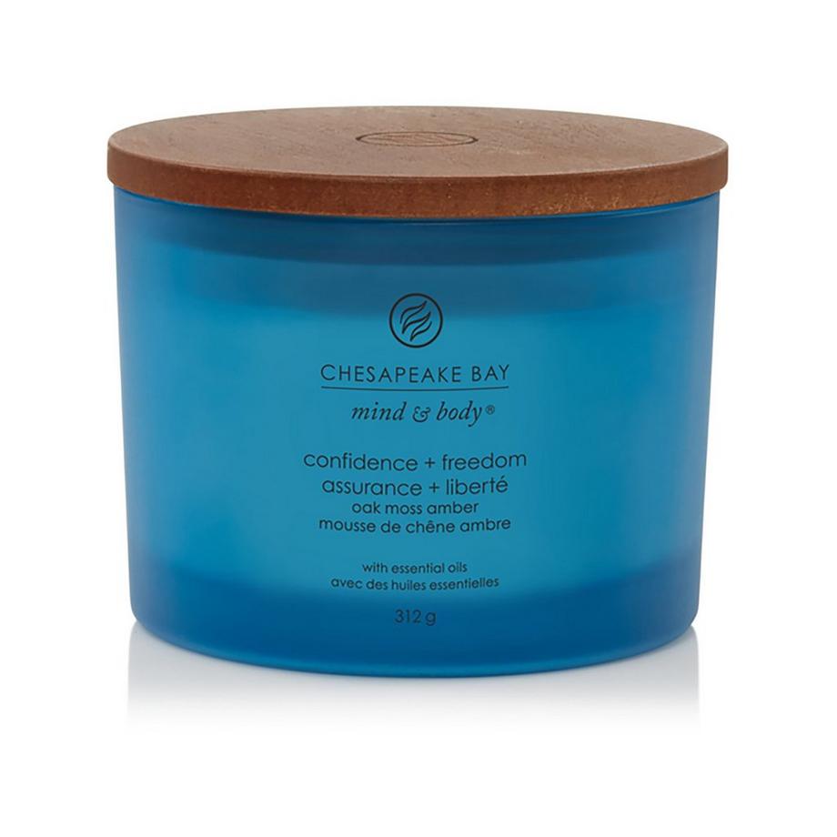 Chesapeake Bay Candela profumata a 3 stoppini in vetro Confidence & Freedom 