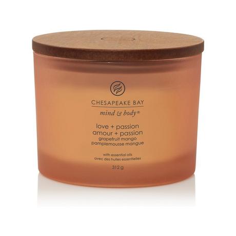 Chesapeake Bay Bougie parfumée 3 mèches en verre Love & Passion 