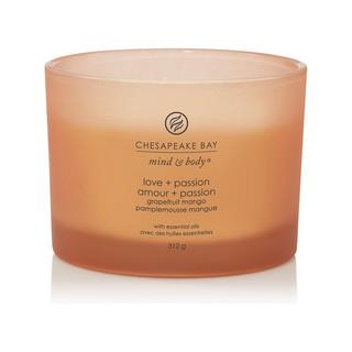 Chesapeake Bay Bougie parfumée 3 mèches en verre Love & Passion 