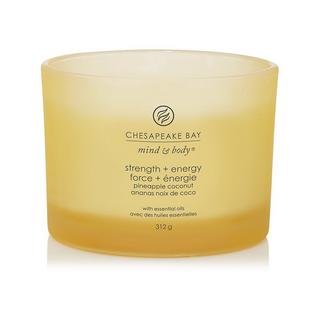 Chesapeake Bay Bougie parfumée 3 mèches en verre Strength & Energy 