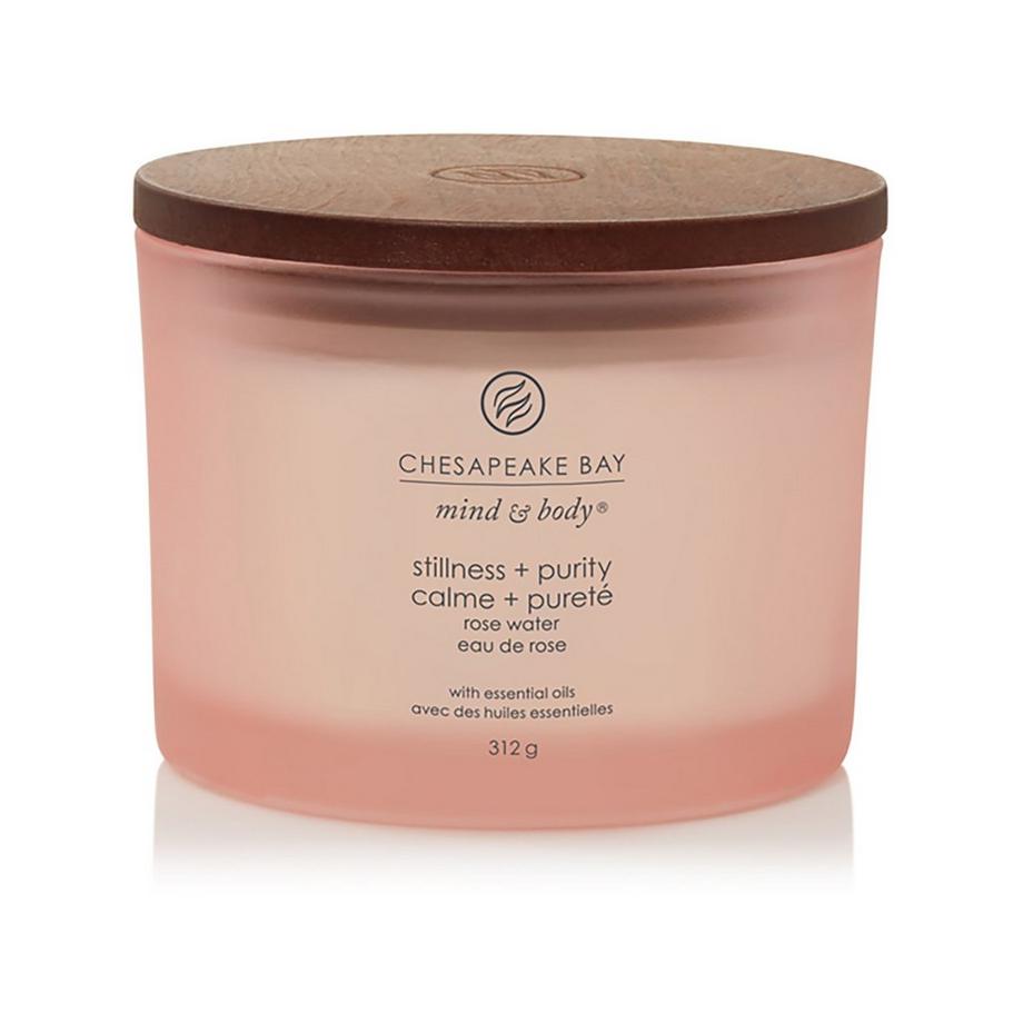 Chesapeake Bay Candela profumata a 3 stoppini in vetro Stillness & Purity 