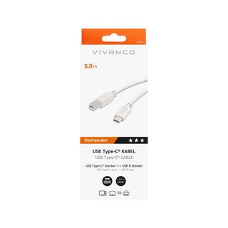 VIVANCO USB-C Druckerkabel USB-Kabel 
