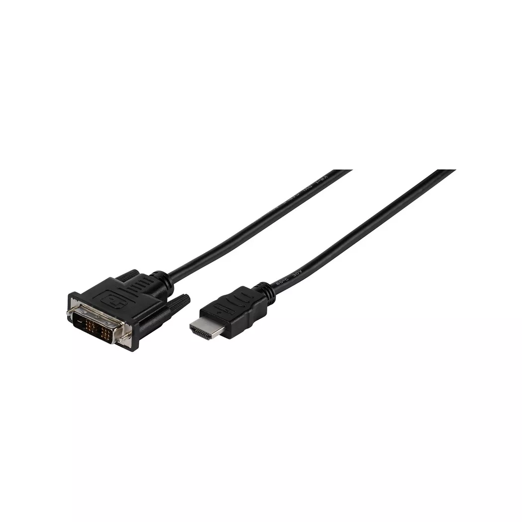 VIVANCO - Adapter DVI-HDMI, Black, 2 Meter