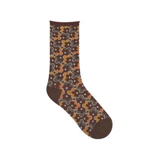 BLEU FORET VELOUTÉES FLEURS POP Socken 