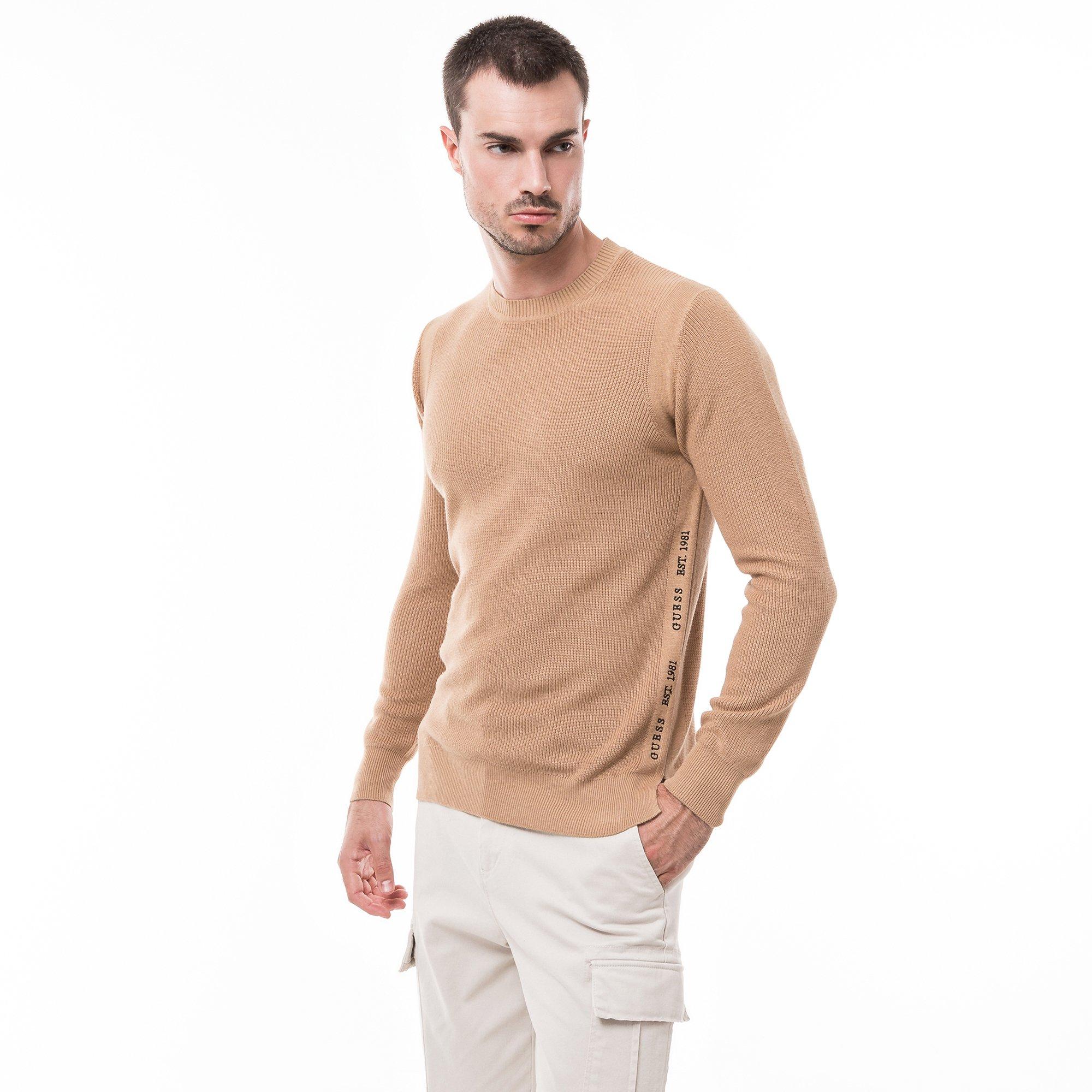 Image of Pullover, Rundhals Herren Camel L