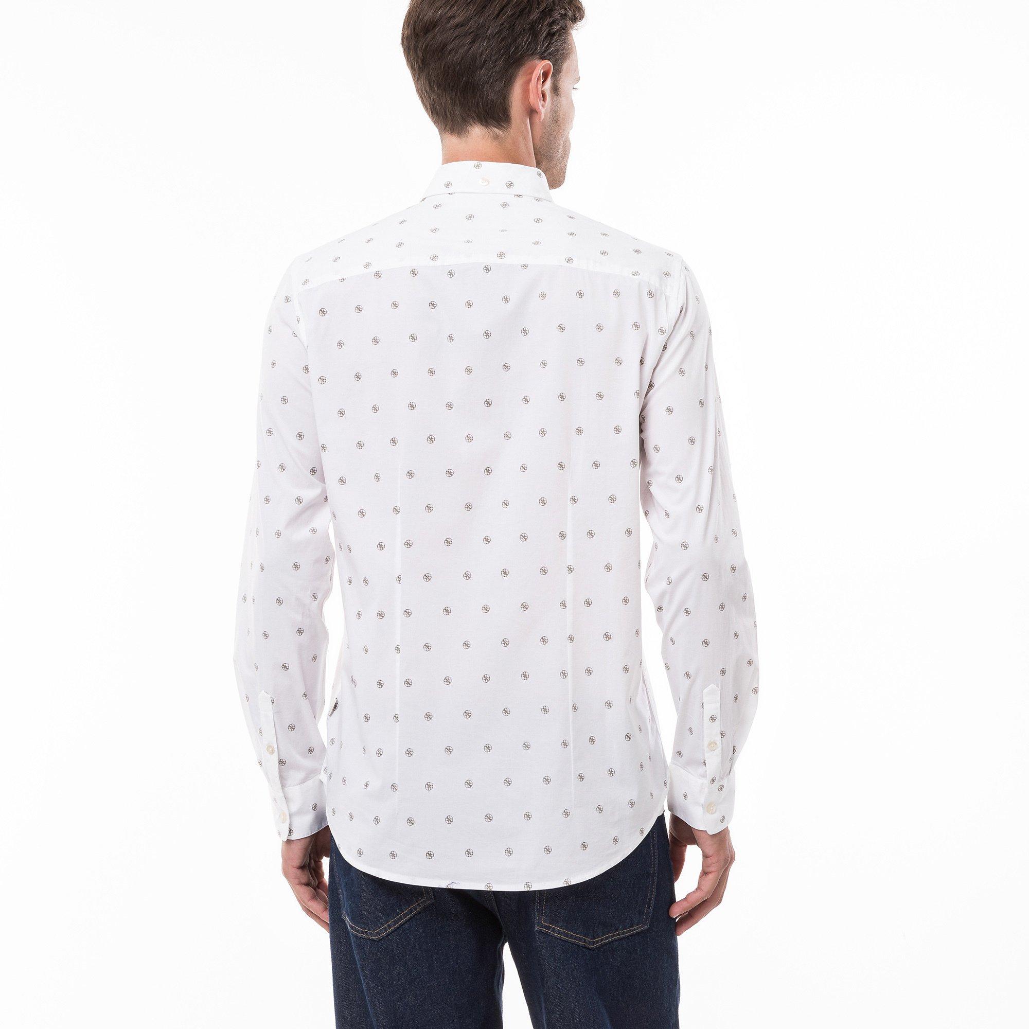 GUESS Camicia a maniche lunghe Slim Fit con colletto Kent  