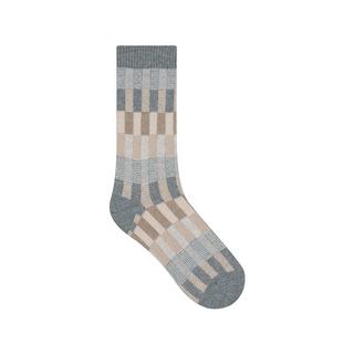 BLEU FORET CACHEMIRE
DAMIER M. Socken 