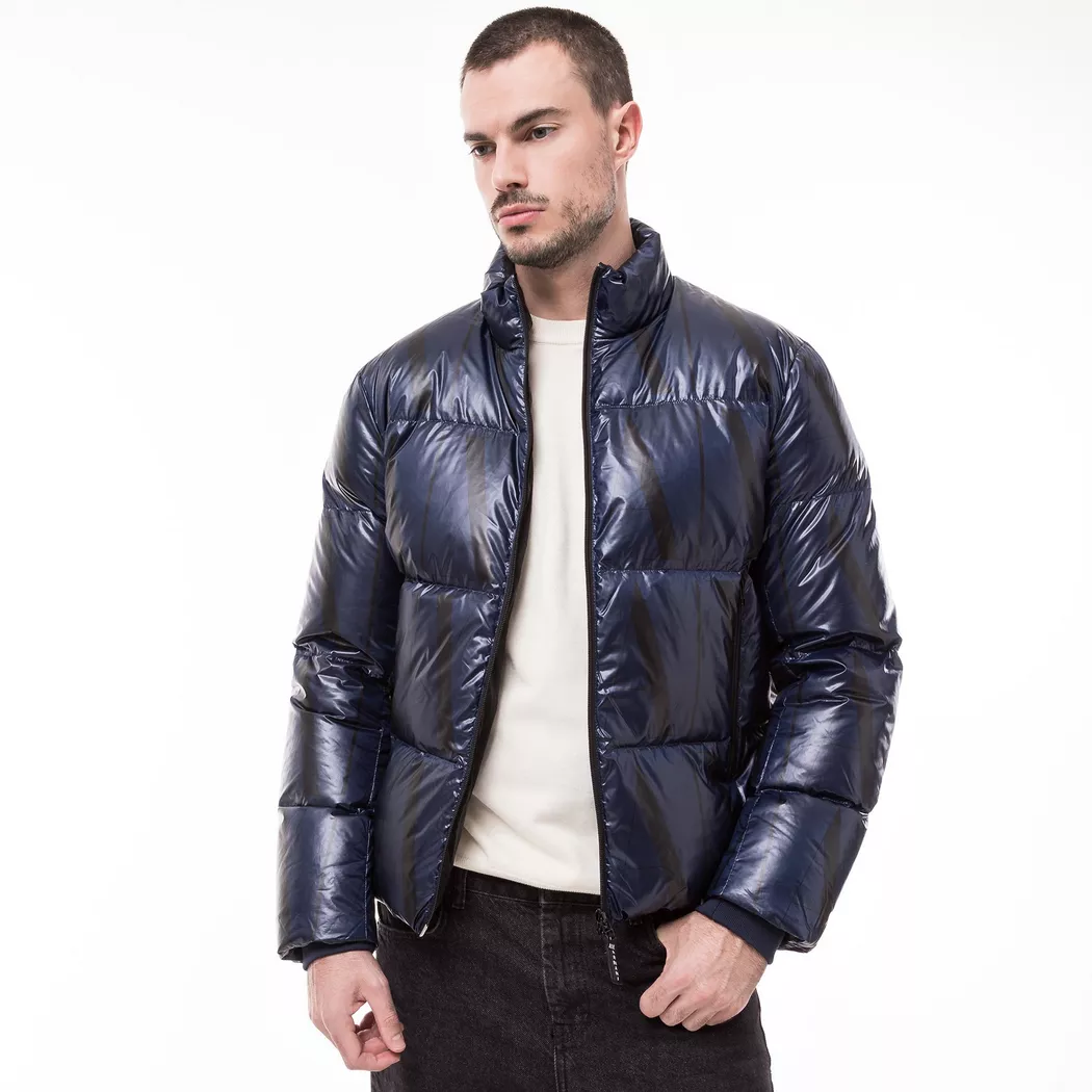 Giorgio Armani Exchange - Daunenjacke ohne Kapuze, für Herren, Marine, Größe XXL