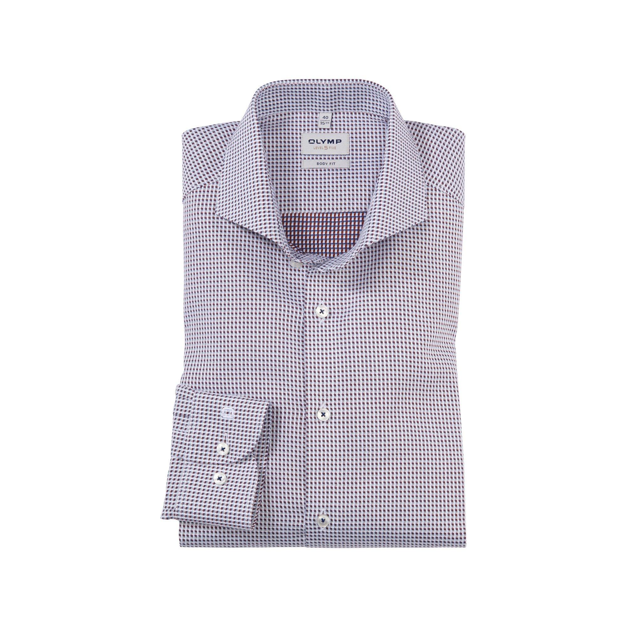 Image of Hemd, Body Fit, Langarm Herren Beige 44