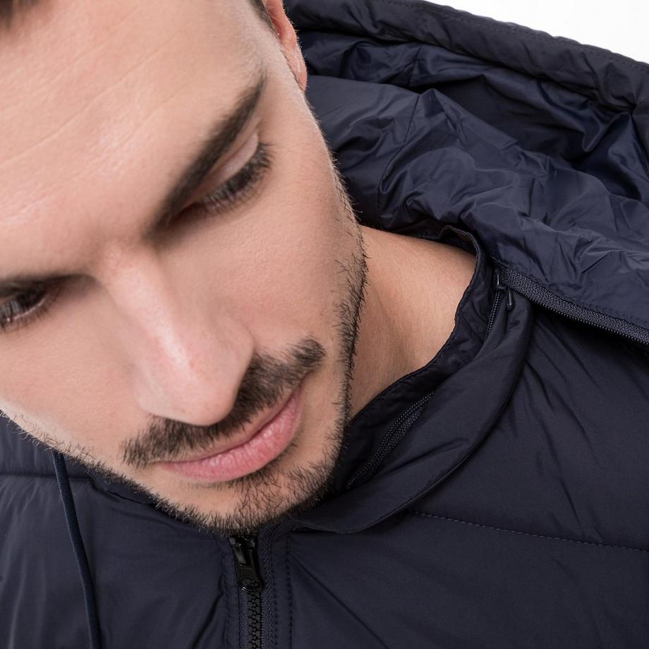 Manor Man Giacca trapuntata con cappuccio  