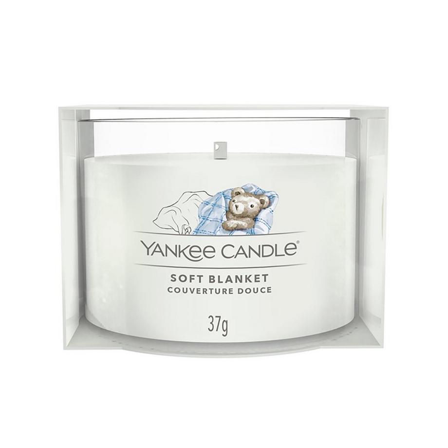 Yankee Candle Signature Bougie parfumée en verre Soft Blanket 