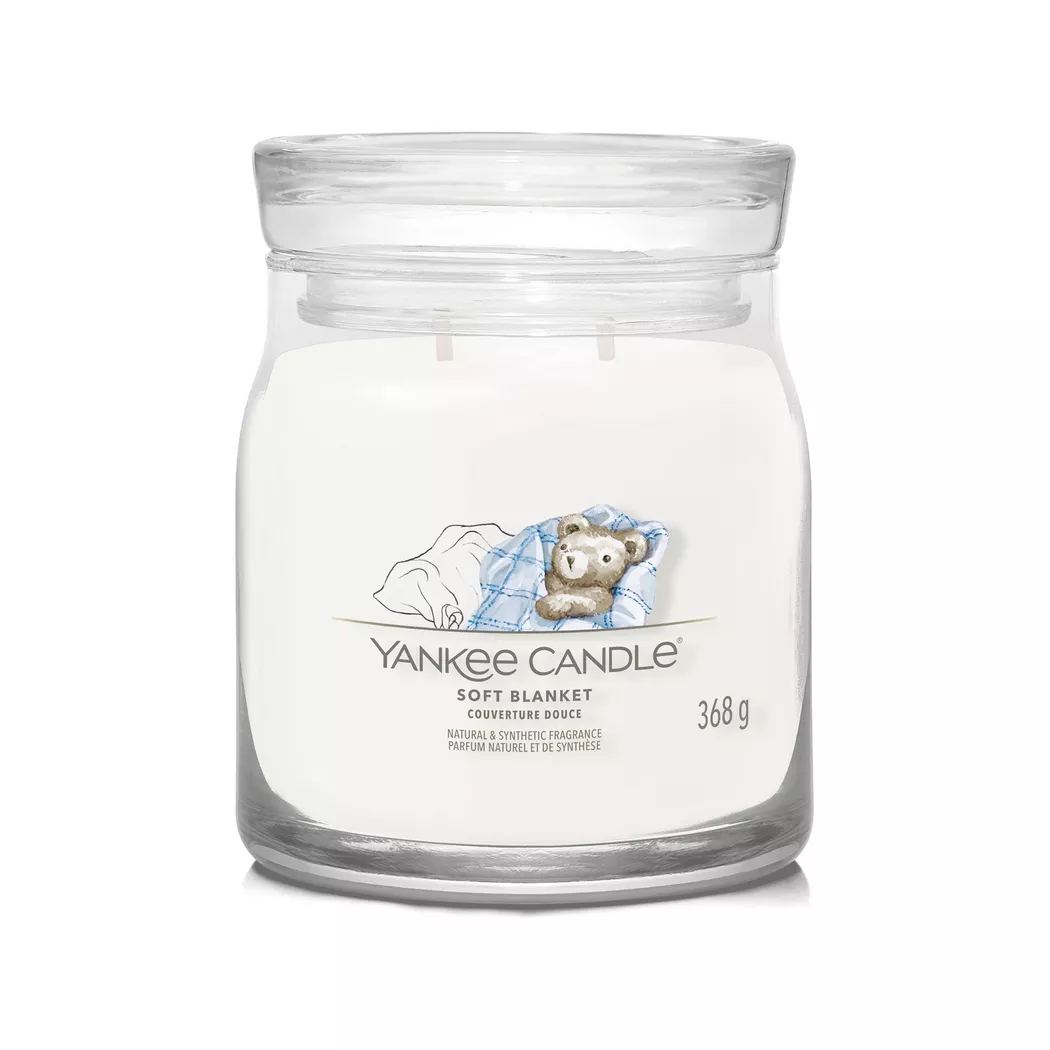 Yankee Candle Signature - Bougie parfumée en verre, 368 g, Blanc