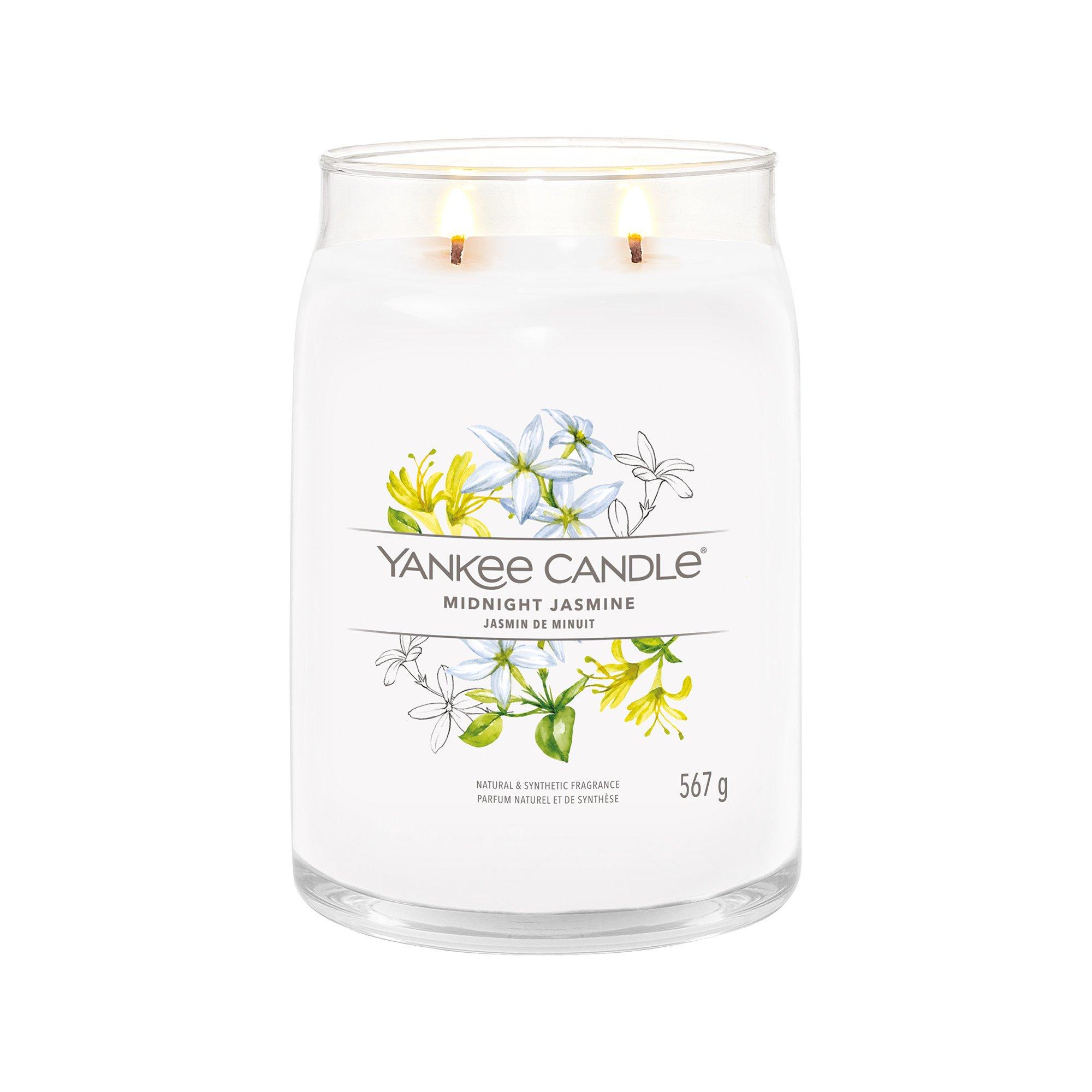 Yankee Candle Signature Candela profumata in vetro Midnight Jasmine 