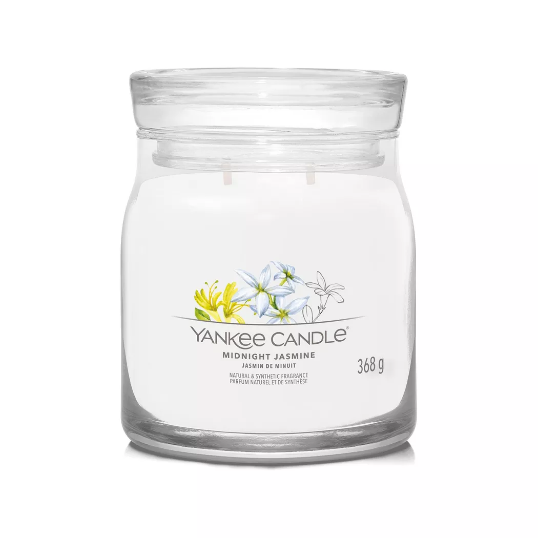 Yankee Candle Signature - Bougie parfumée en verre, 368 g, Blanc