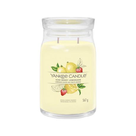 Yankee Candle Signature Bougie parfumée en verre Iced Berry Lemonade 