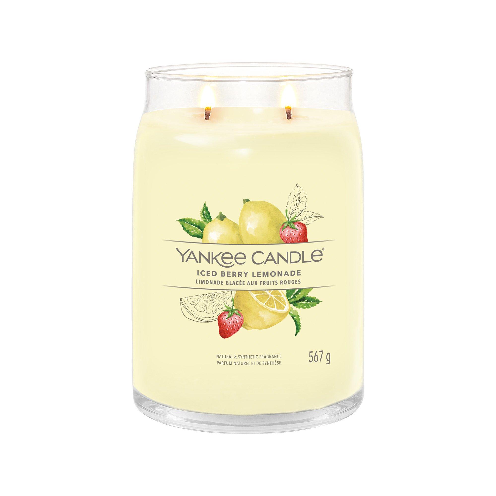 Yankee Candle Signature Duftkerze im Glas Iced Berry Lemonade 