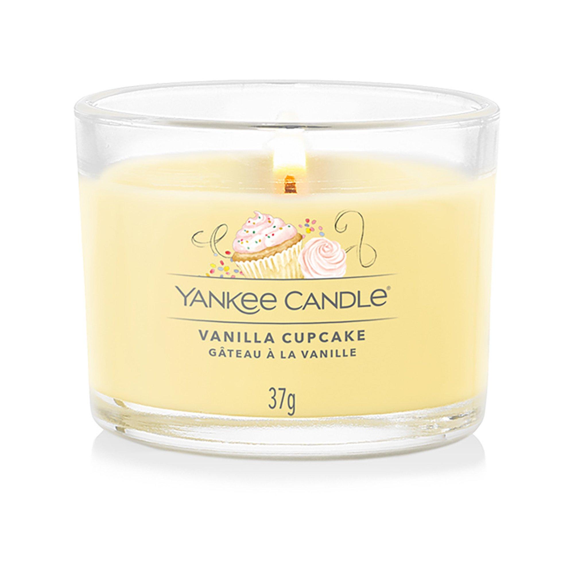 Yankee Candle Signature Bougie parfumée en verre Vanilla Cupcake 