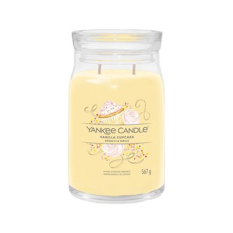 Yankee Candle Signature Bougie parfumée en verre Vanilla Cupcake 