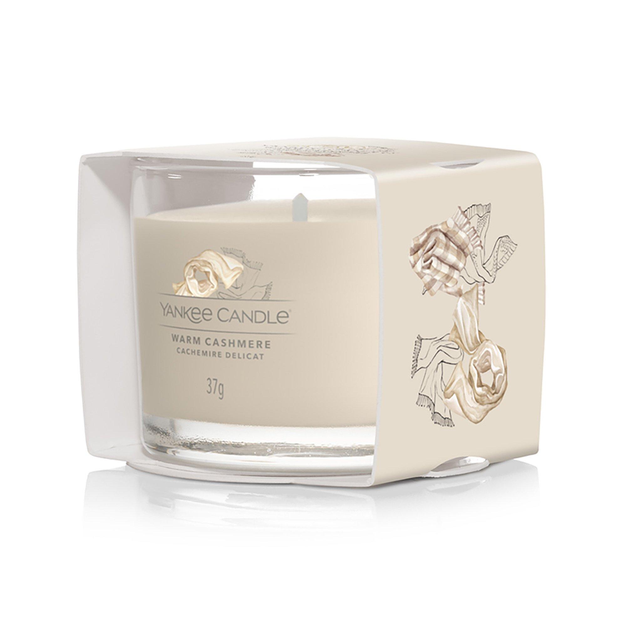 Yankee Candle Signature Bougie parfumée en verre Warm Cashmere 