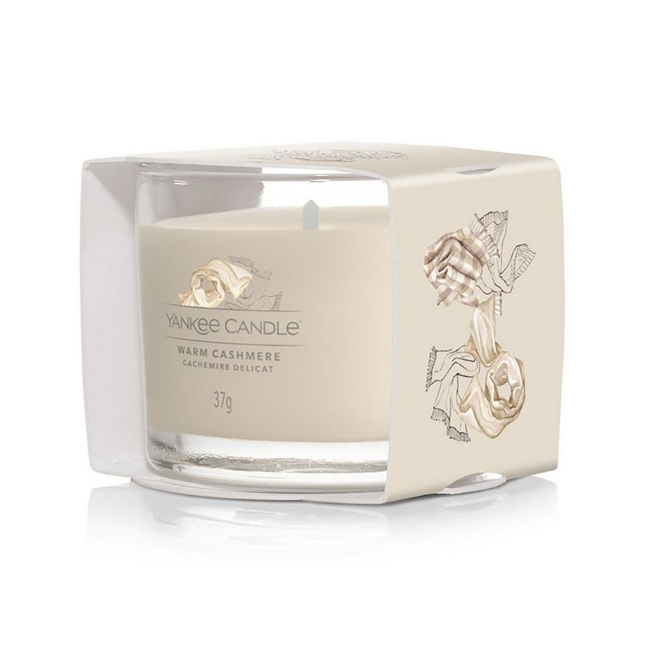Yankee Candle Signature Bougie parfumée en verre Warm Cashmere 