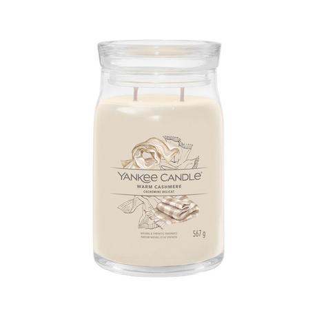 Yankee Candle Signature Bougie parfumée en verre Warm Cashmere 