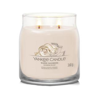 Yankee Candle Signature Bougie parfumée en verre Warm Cashmere 