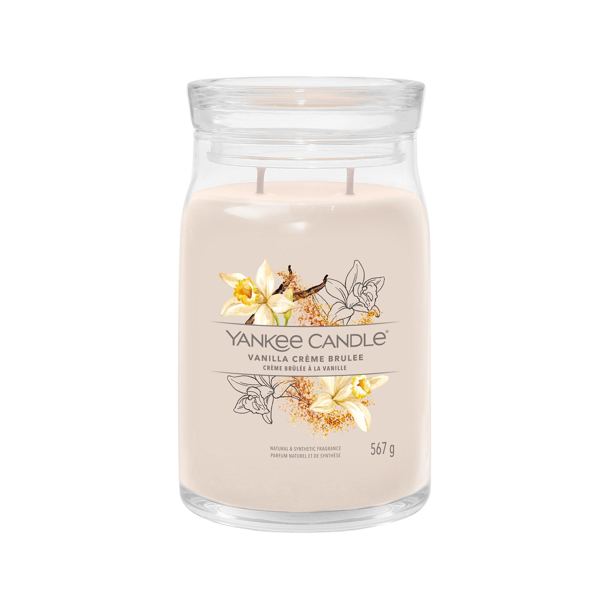 Yankee Candle Signature Candela profumata in vetro Vanilla Crème Brûlée 