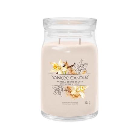 Yankee Candle Signature Duftkerze im Glas Vanilla Crème Brûlée 