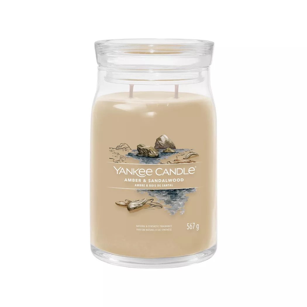 Yankee Candle Duftkerze "Amber & Sandalwood Signature Large Jar"