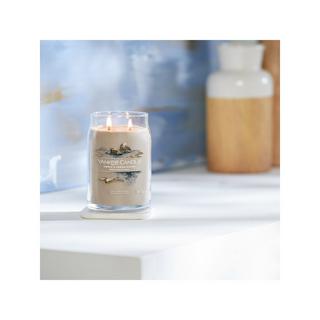 Yankee Candle Signature Bougie parfumée en verre Amber & Sandalwood 